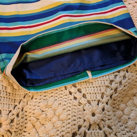 NWT Talbots skirt 4P cotton pencil skirt stripe - Picture 7 of 7